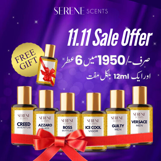 11. 11 Sale Offer - Pack Of 6+1 Attars Deal 12 ml