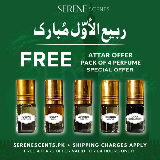 Pack Of 4 Free Attars Set - Rabi Ul Awal Special Offer