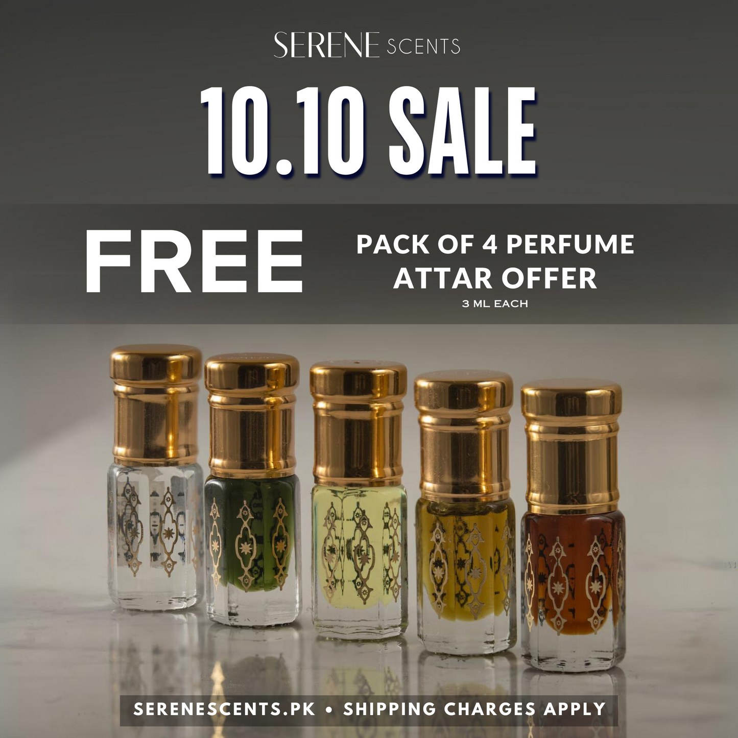 Pack Of 4 FREE Attars Pack - 10.10 Sale Offer