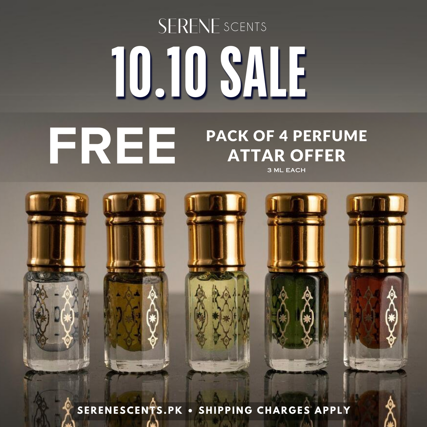 Pack Of 4 FREE Attars Pack - 10.10 Sale Offer